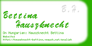 bettina hauszknecht business card